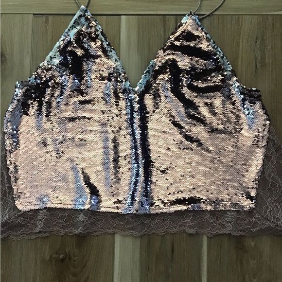 Free People Tops - Free People Sequined Cami S